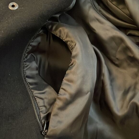 Ksubi Bomber Jacket Leather Sleeves Size M Heroism Globe RARE - Picture 11 of 13